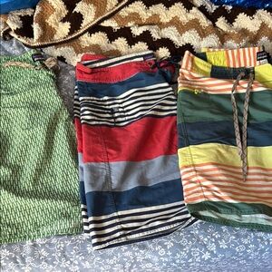 Patagonia Colorful Striped and Patterned Board Shorts